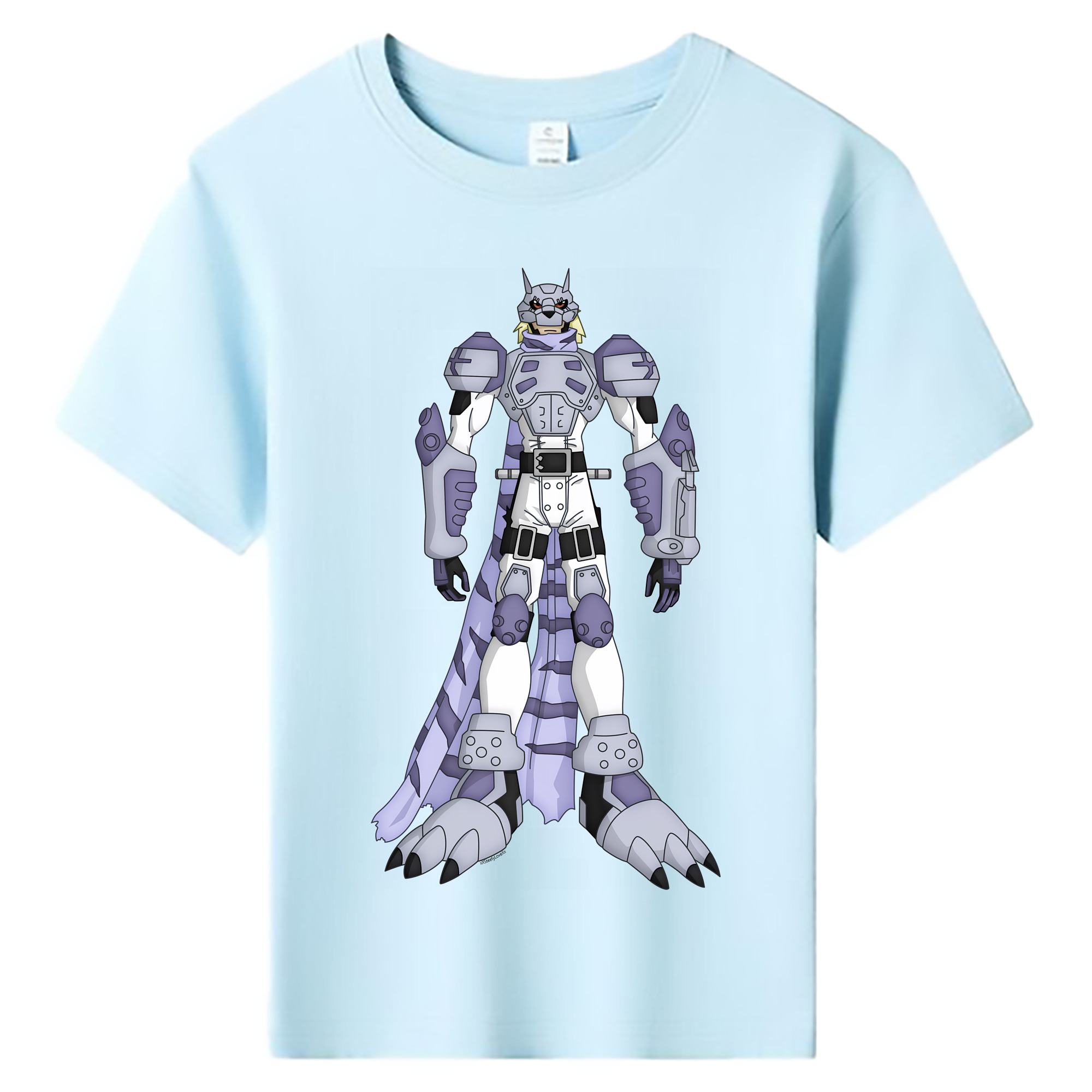 （画像用） Digimon デジタルモンスター/デジモン 綿100％キッズTシャツ（フロントプリント）
